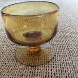 Bubbled glass bowl
