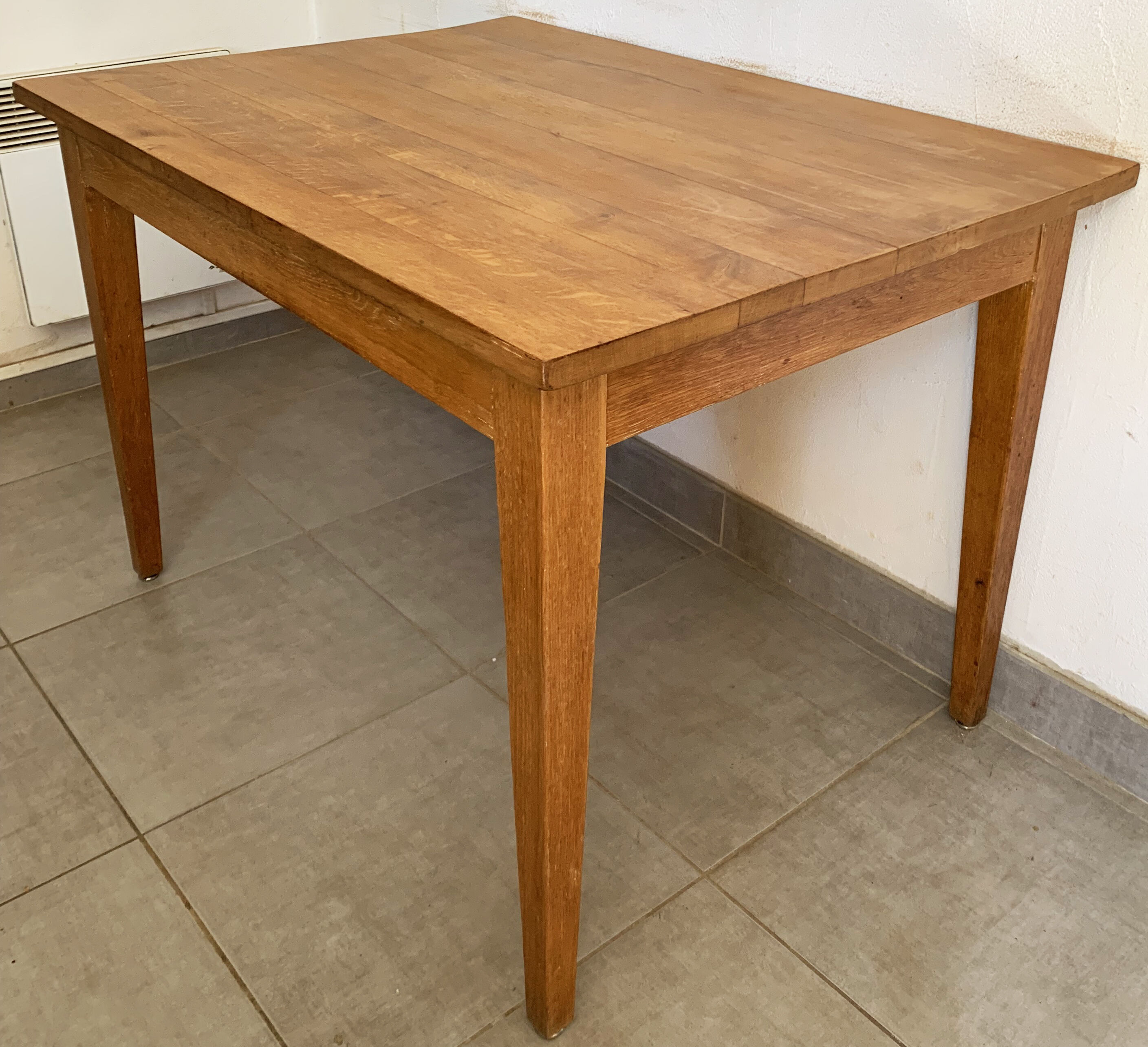 Table de ferme vintage ou bureau en bois massif