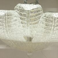 Murano glass flush mount