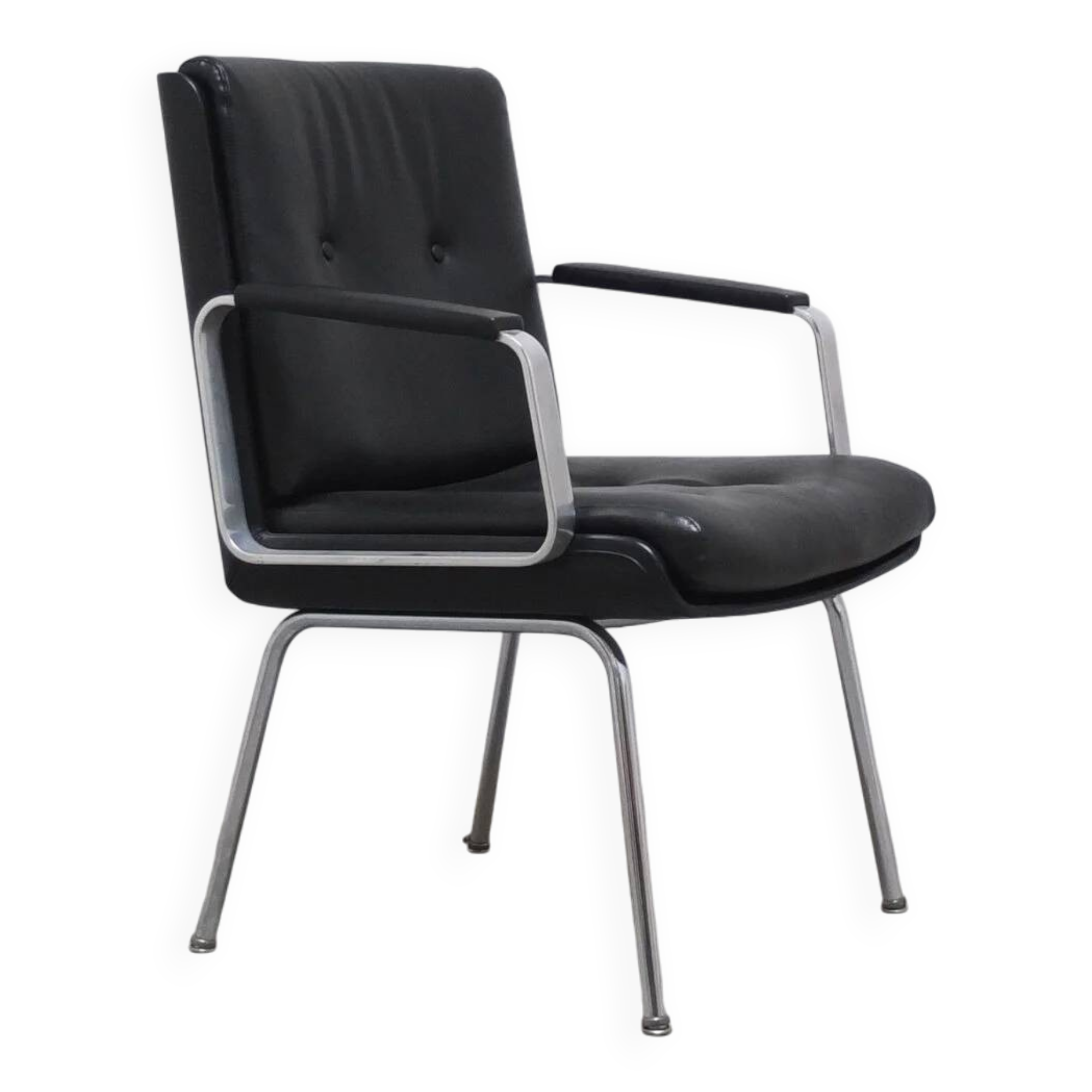 Executive leather armchair by Egon Eiermann for Wilde + Spieth, 1960s