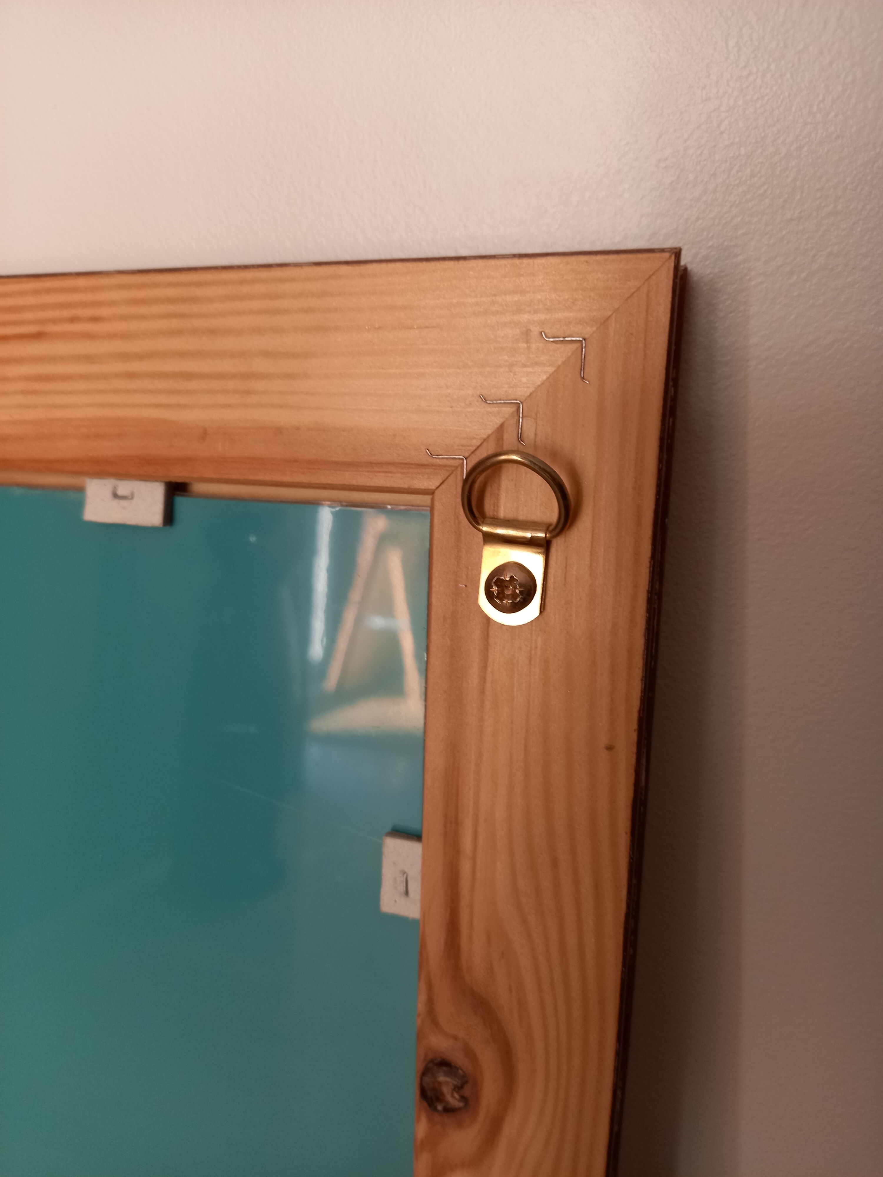 Beige and gold mirror 62x67cm