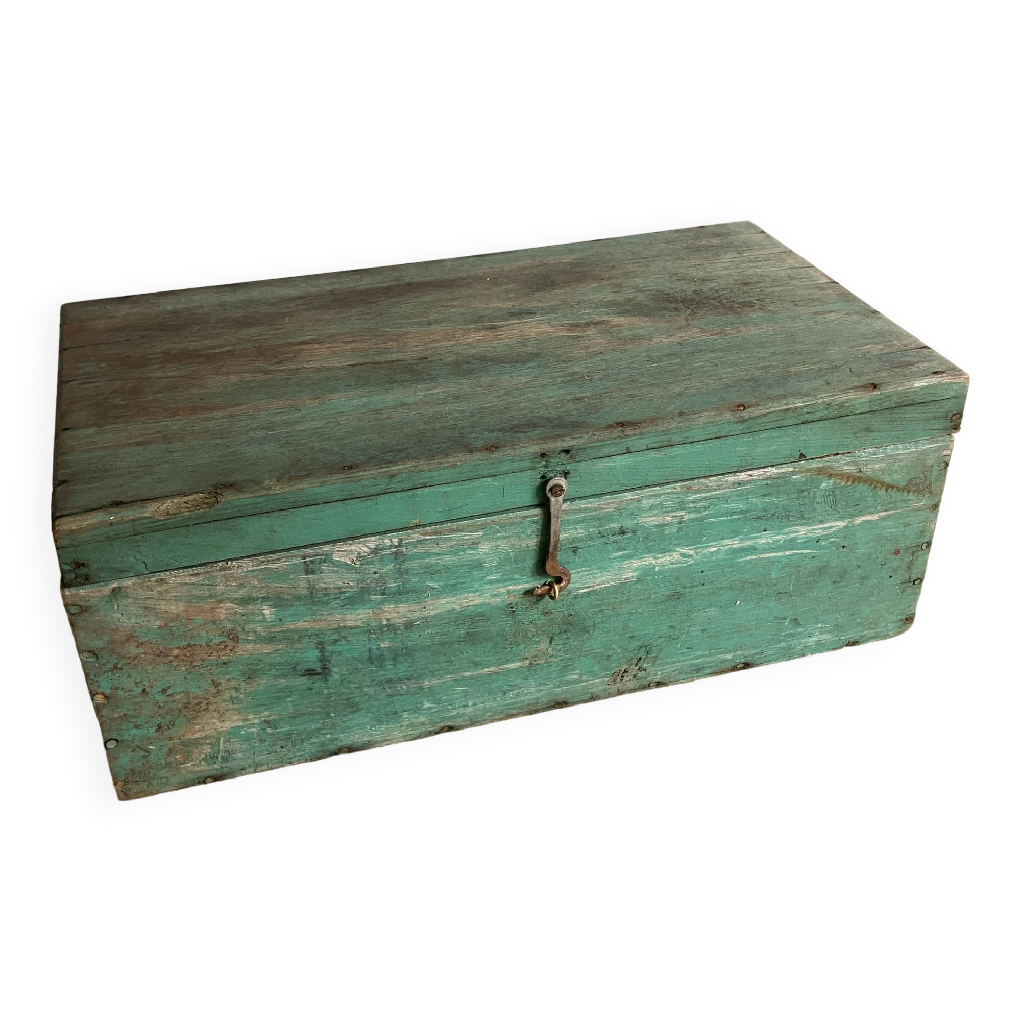 Old toolbox, wooden chest
