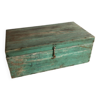 Old toolbox, wooden chest