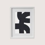 Framed abstract painting