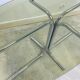 Vintage seventies coffee table in glass and stainless steel