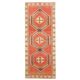 Vintage Turkish Hand-Knotted Wool Cotton Red Runner Rug 100x268