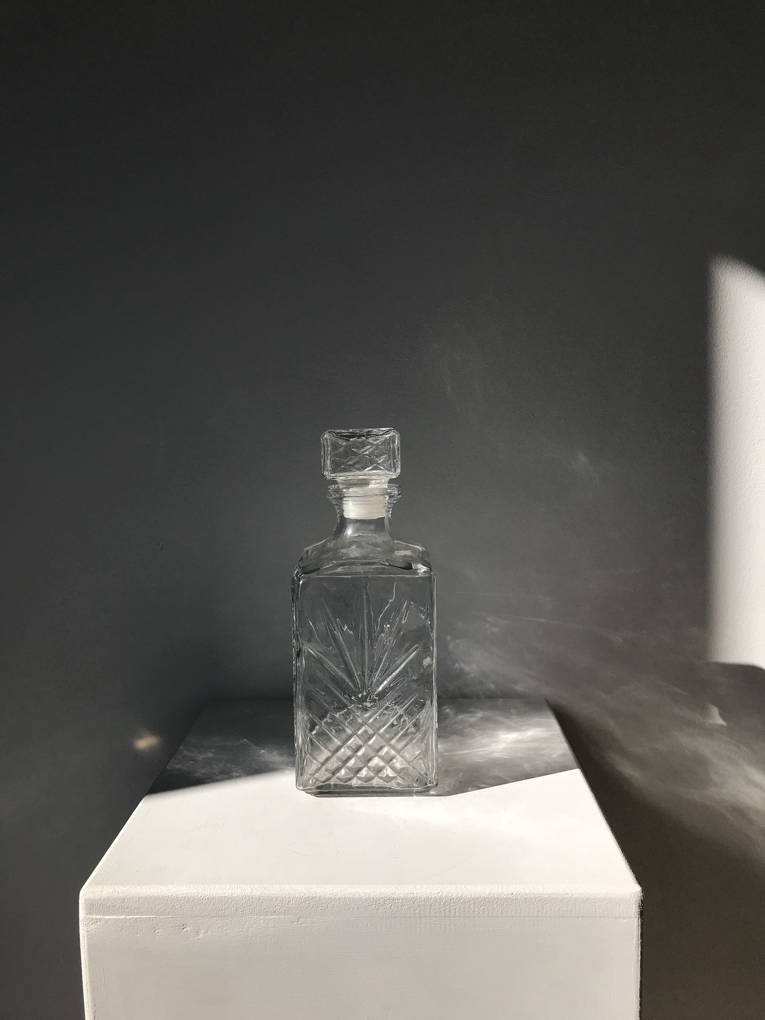 Carafe à whisky en verre
