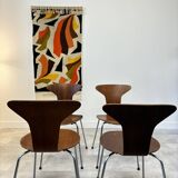 SET OF 4 MOSQUITO CHAIRS BY ARNE JACOBSEN