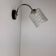 Vintage glass wall light "diamond point"