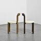 Set of 2 solid beech chairs by Bruno Rey Switzerland 1971