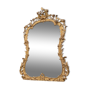 Miroir bois sculpté