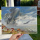 Seaside Hamlet Painting