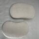 Mid-Century Modern Italian Stools in Wood and Bouclé Fabric, 1950s, Set of 2
