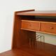 Scandinavian teak secrétaire with hidden mirror, 1960s