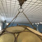 Vintage glass ball pendant light