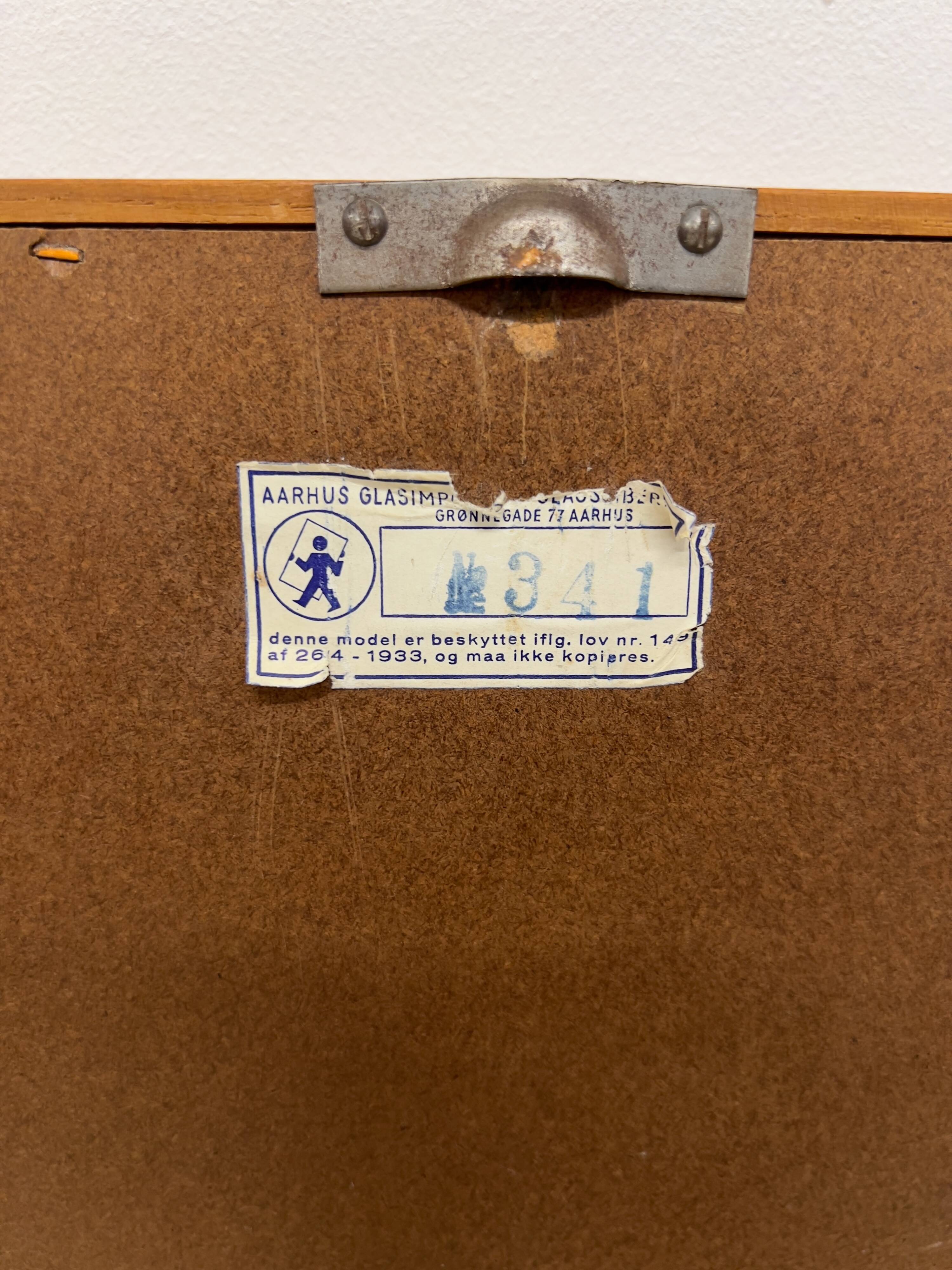 Long Teak Mirror, Aarhus Glasimport, nr. 341