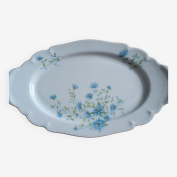 Small oval plate Limoges porcelain