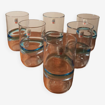 Série de 6 verres scandinave 1970