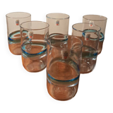 Series of 6 Scandinavian glasses 1970