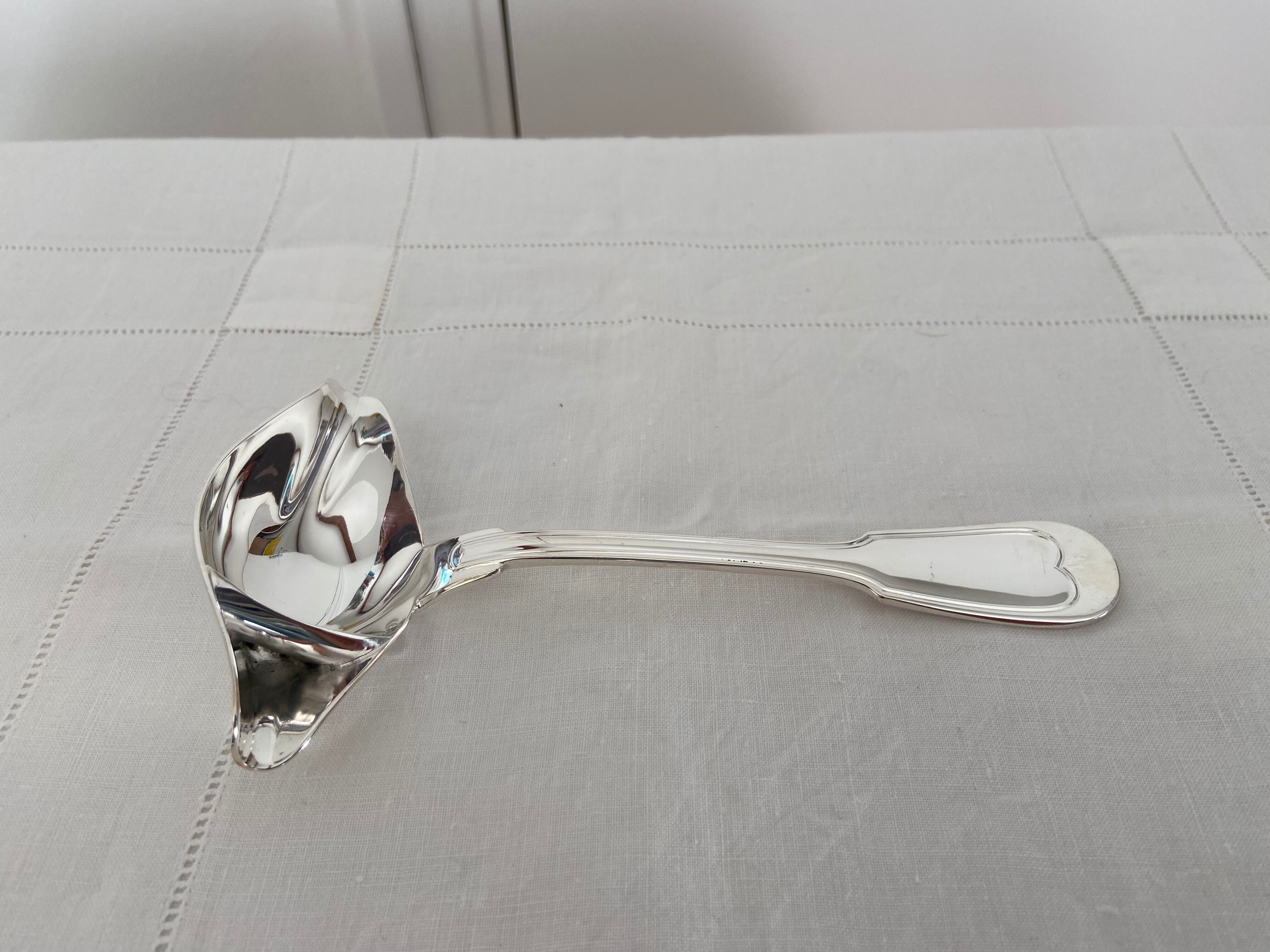 Degreaser sauce spoon Silver metal