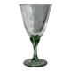 Set of 4 vintage green stemmed glasses H16