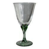 Lot de 4 verres à pied vert vintage H16