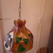 Tiffany-style stained glass pendant light