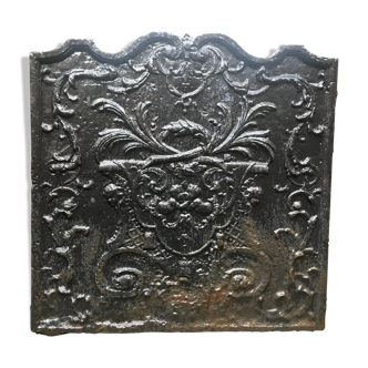 Old fireplace plate, 19th-century Louis XV-style