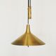 Mid Century Modern Fusijama brass pendant lamp by Th. Valentier