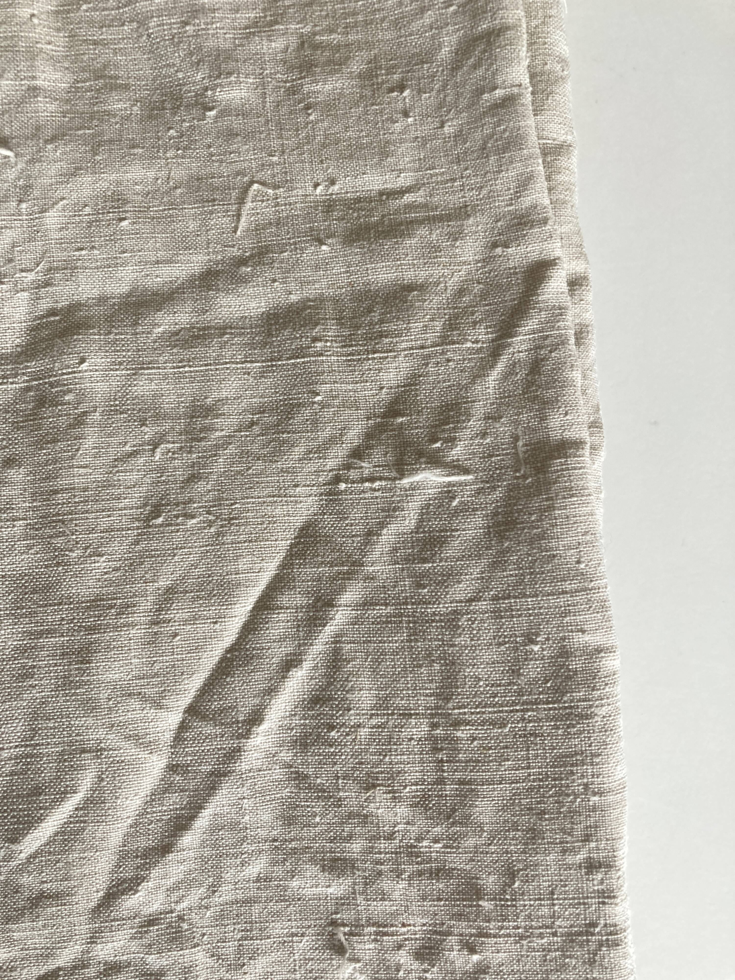Washed raw linen cloth tablecloth 19th reserve linen L3m45