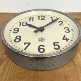 Industrial factory wall clock from Chronotechna, 1950s