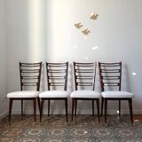Lot de 4 chaises vintage