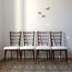 Lot de 4 chaises vintage