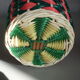Bouteille fils scoubidou vert et rose
