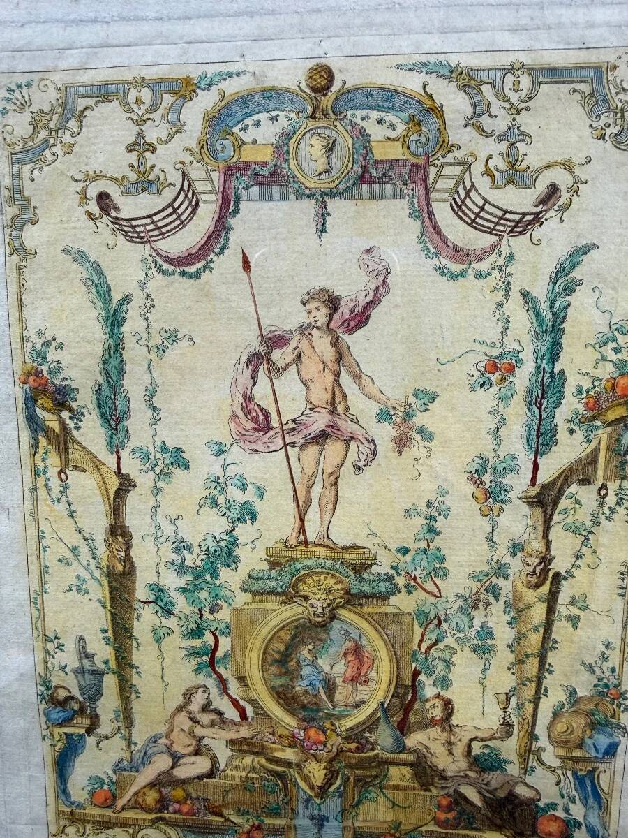 Claude Gillot Book of Portières, the figure of Bacchus, c. 1737