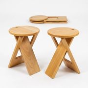 Paire de tabourets pliants "Suzy" – Adrian Reed (Années 80)