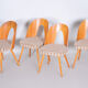 Four Antonín Šuman dining chairs - 1950s Czechia