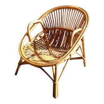 Rattan armchair 1960's