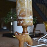 Alabaster elephant lamp