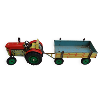 Friction metal tractor and trailer
