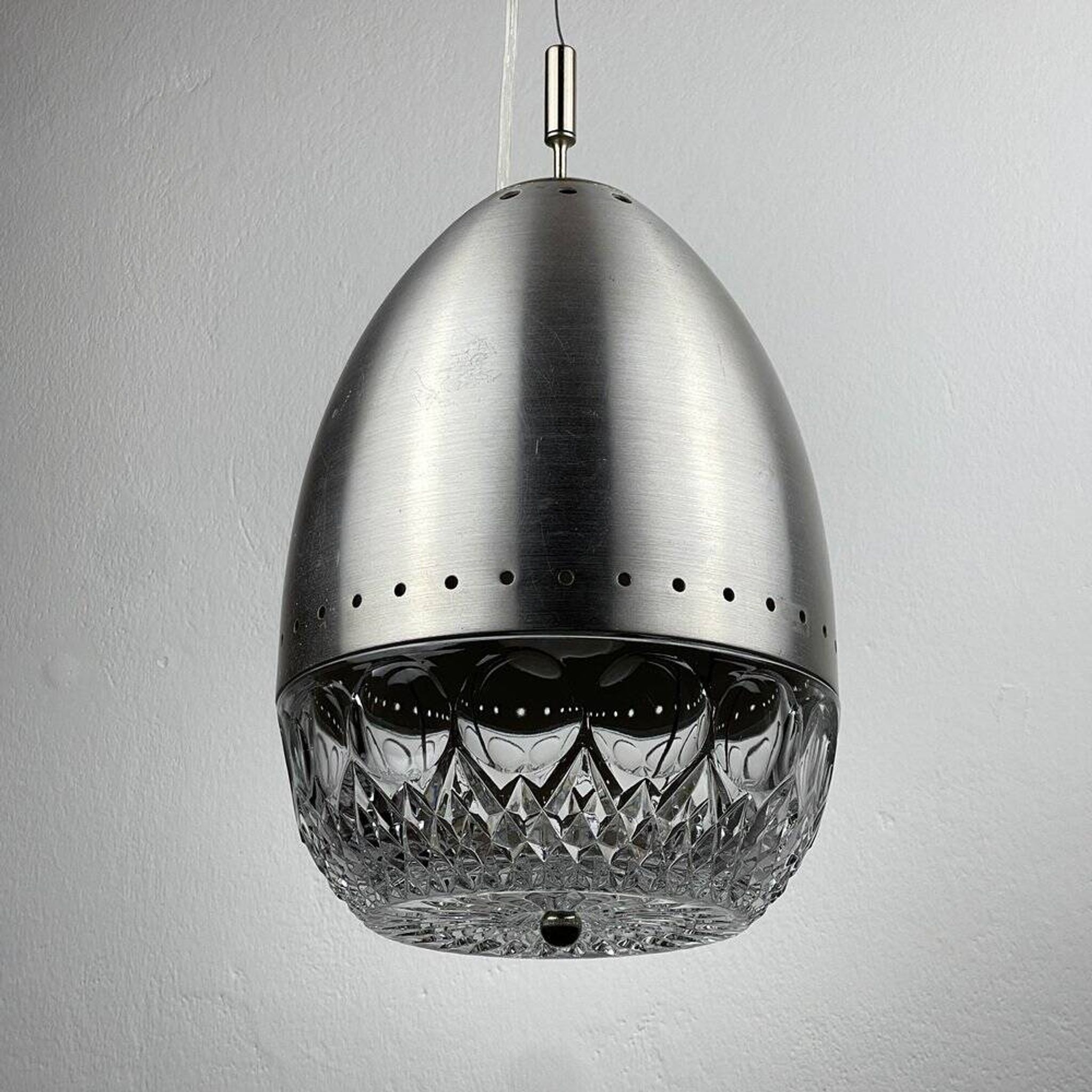 Modern Italian glass pendant from the mid-century, 1960s.