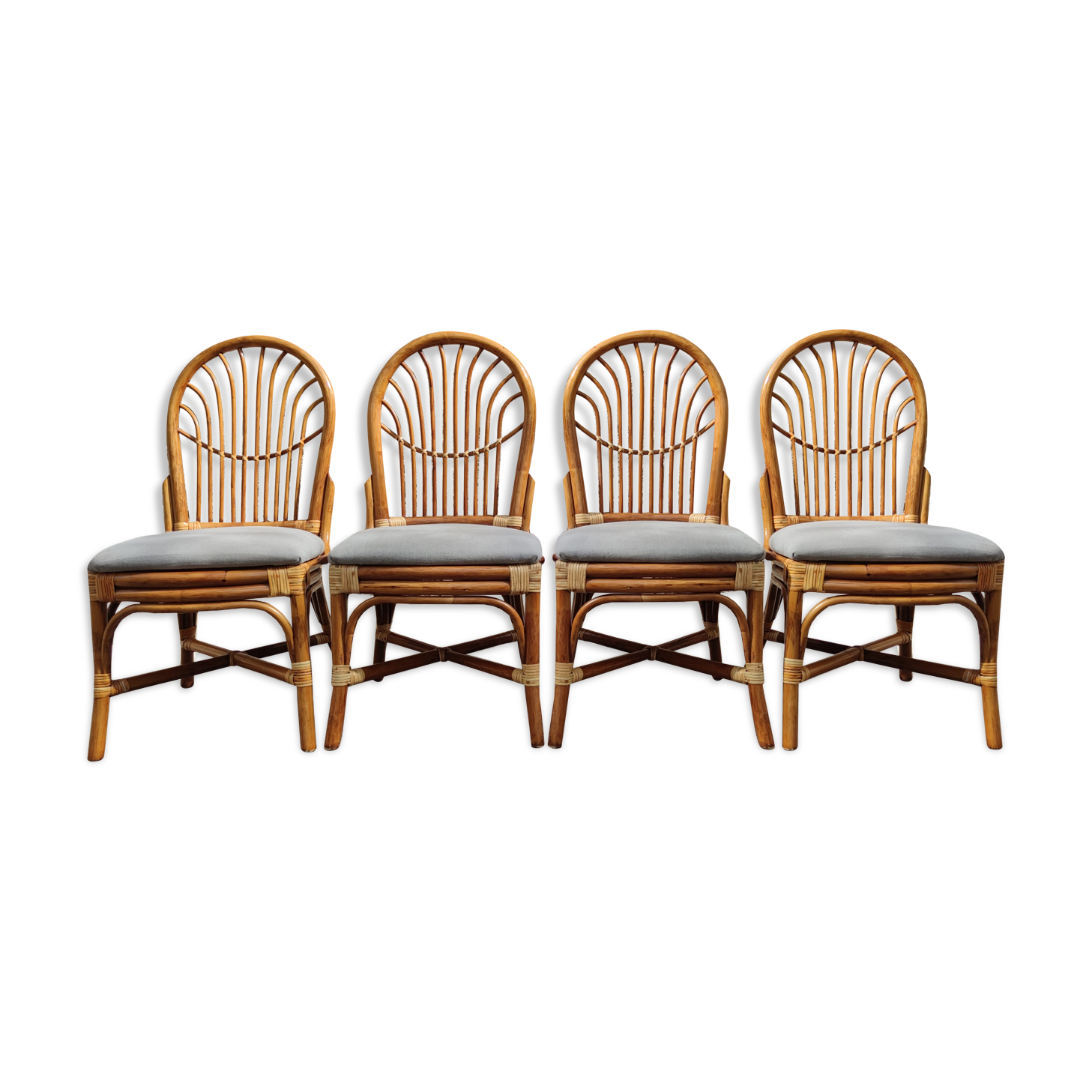 Chaises rotin et bambou