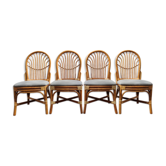Rattan and bamboo chairs