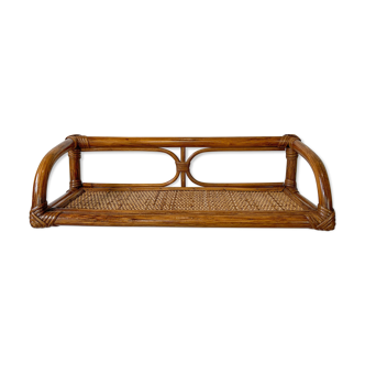 Rattan shelf and cannage 1950