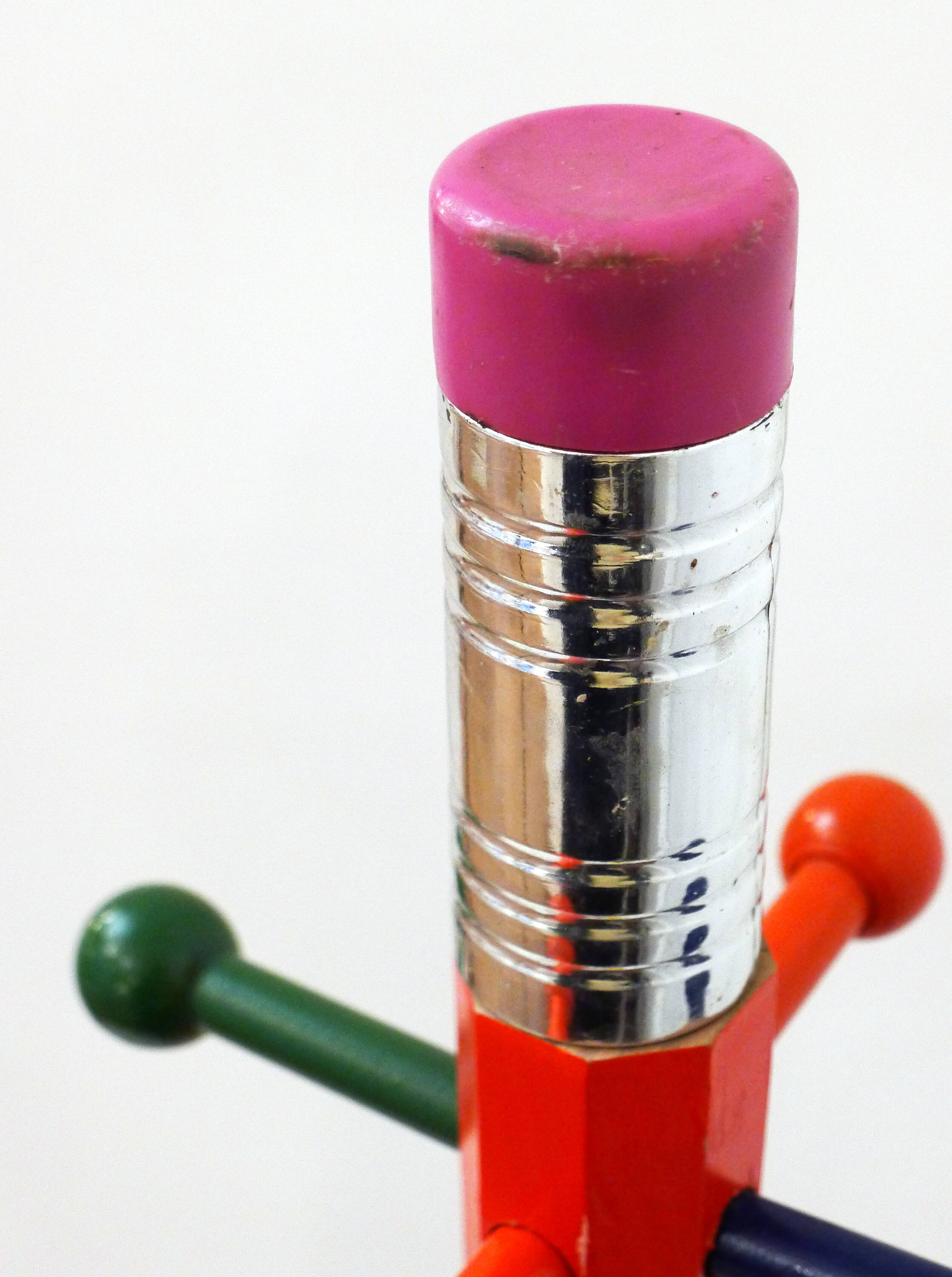 Coat rack colored pencil