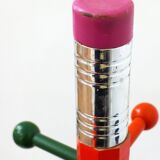 Coat rack colored pencil