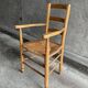 Straw chair with armrests, France