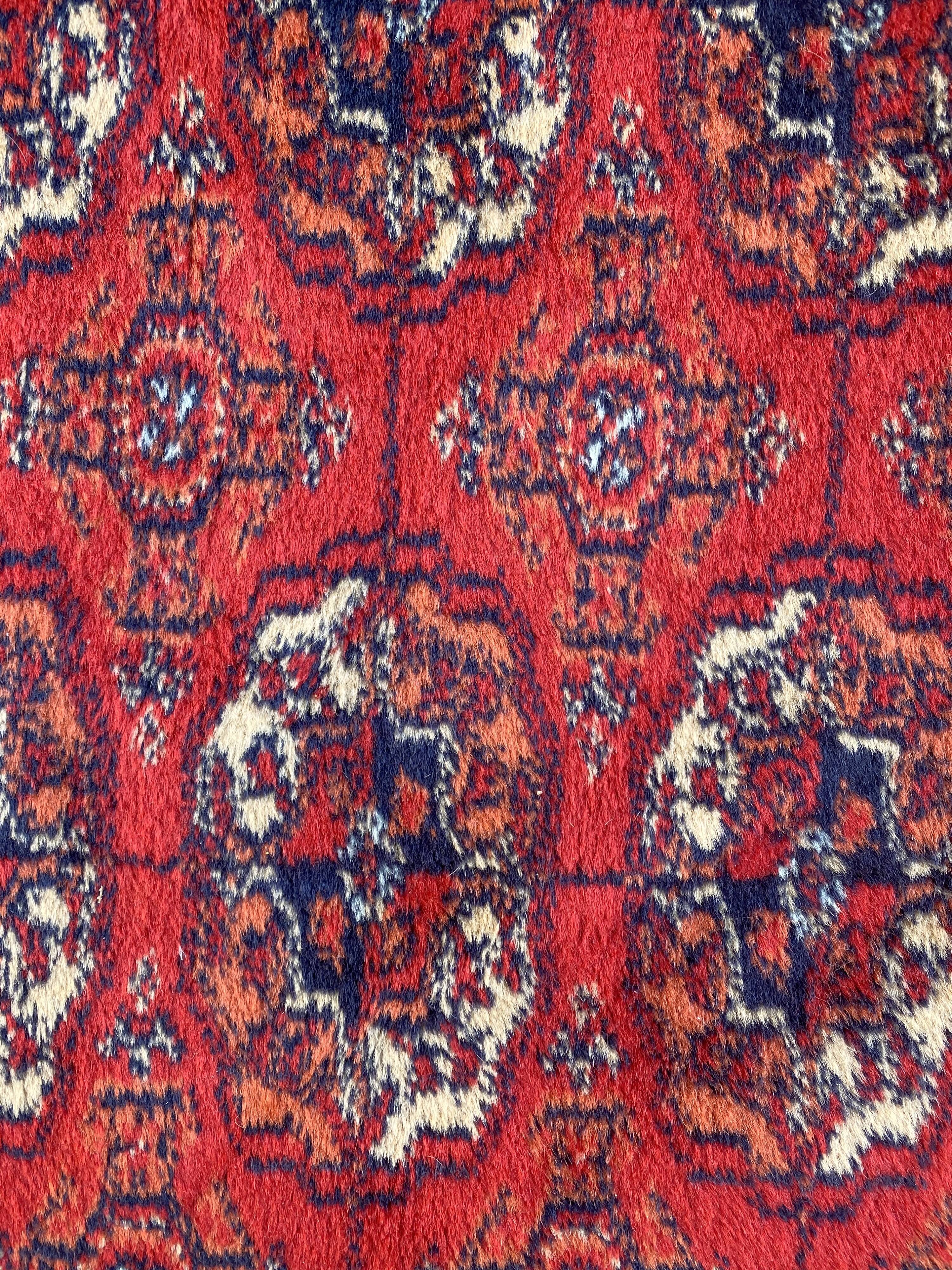 70x142 cm wool bukhara-style carpet