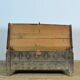 Antique beech shepherd's chest, 1820s