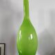 Grand vase bouteille géant en verre doublé vert pomme (66 cm)